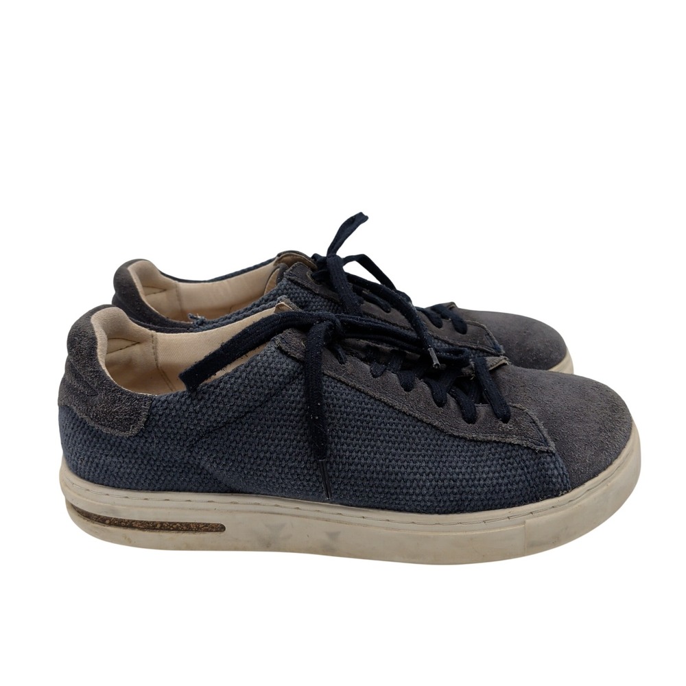 Birkenstock Bend Low Navy Blue Suede Textile Sneakers Womens 38 L7 M5